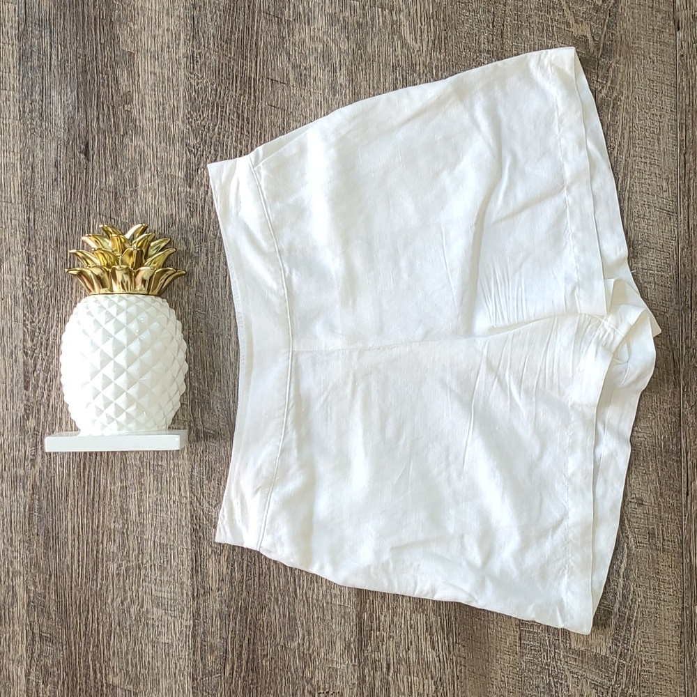 A New Day High-Waisted Linen Rayon Shorts